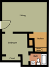 1 Bedroom 1 Bath